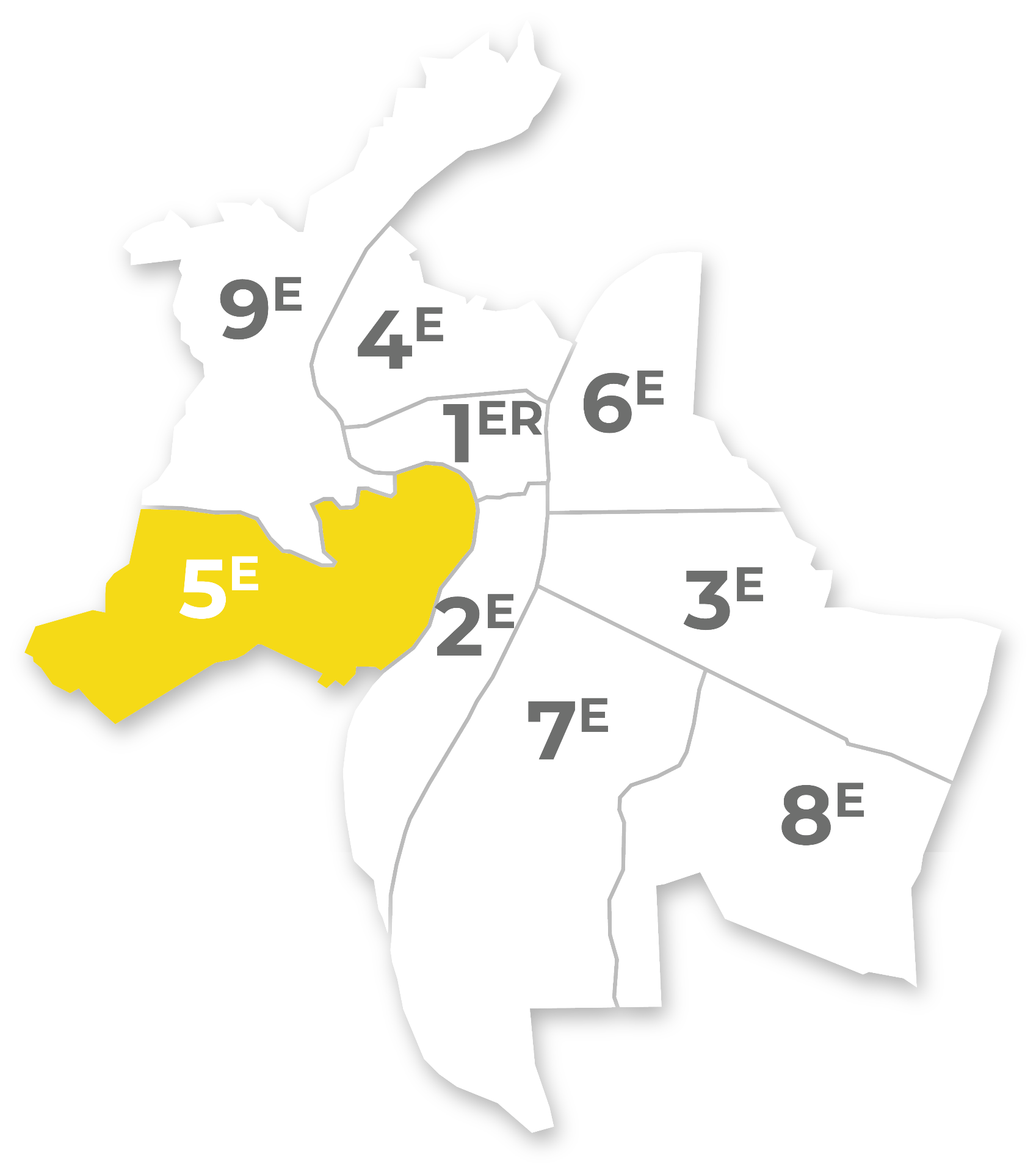 carte zone intervention facadier sopi lyon 69005