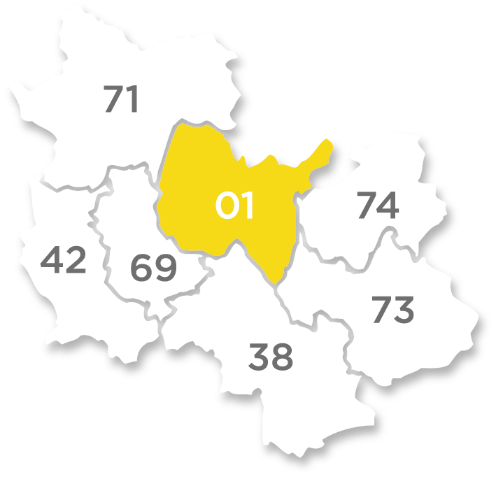 carte zone intervention facadier sopi département ain