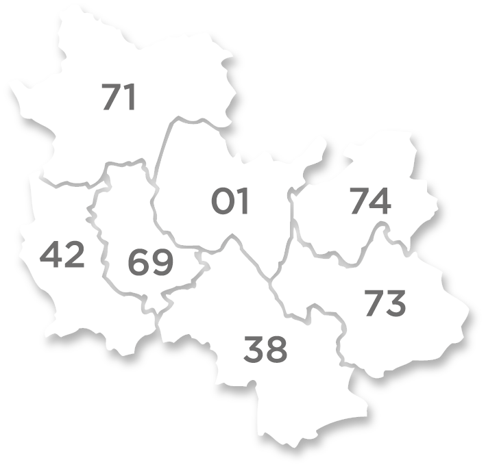 carte zone intervention facadier sopi auvergne rhone alpes